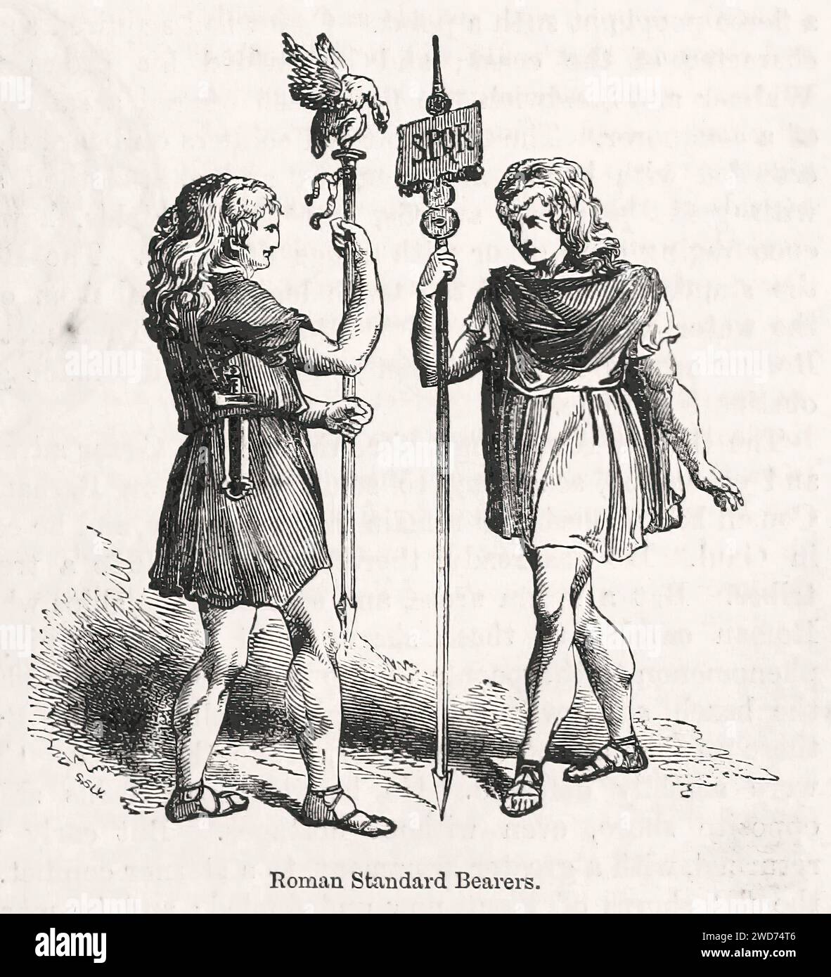 “ROMAN STANDARD BEARERS” Image taken from "The Popular History Of
