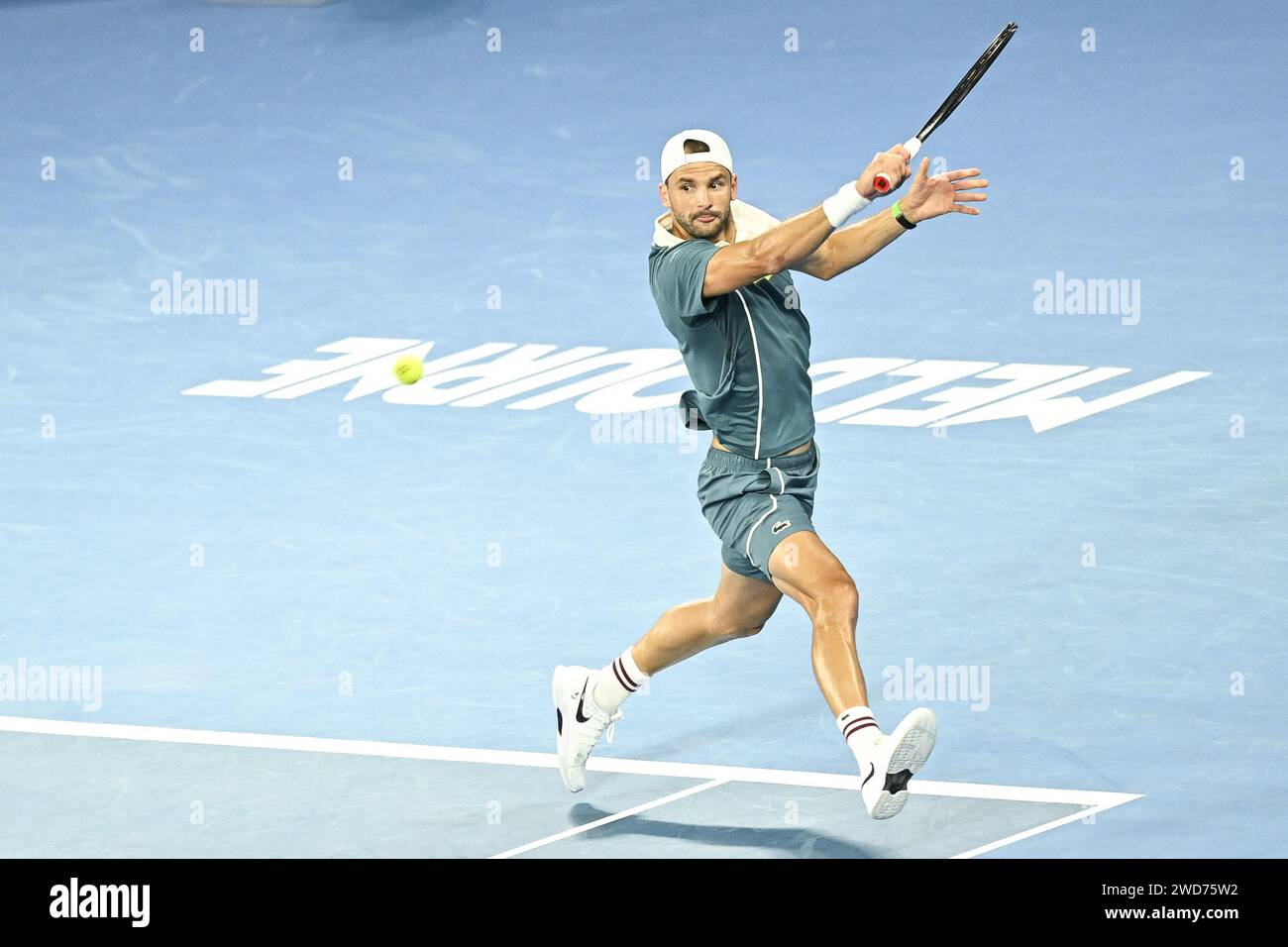 Grigor Dimitrov during the Australian Open AO 2024 Grand Slam tennis