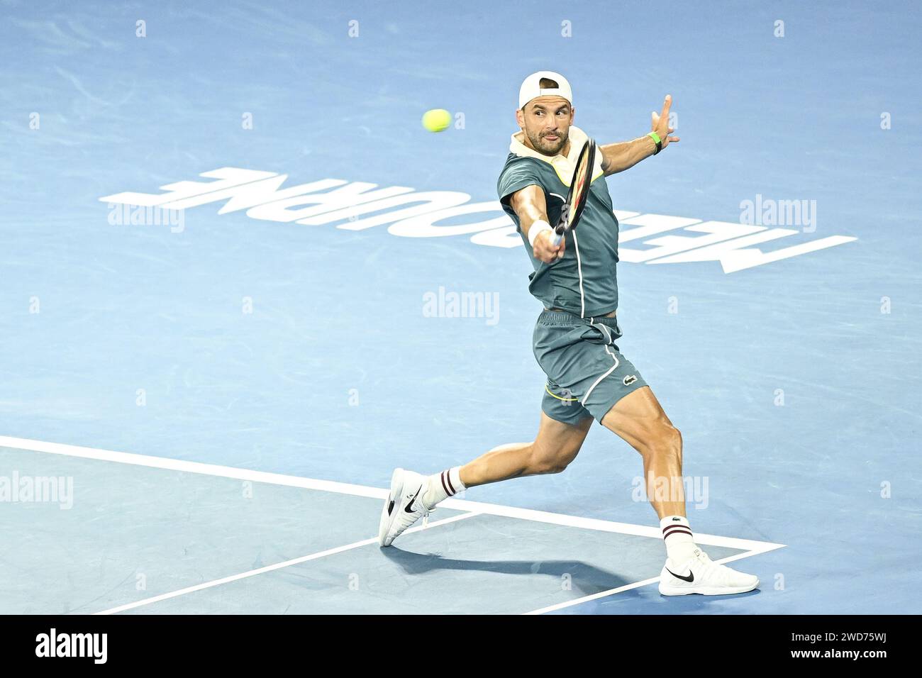 Grigor Dimitrov during the Australian Open AO 2024 Grand Slam tennis