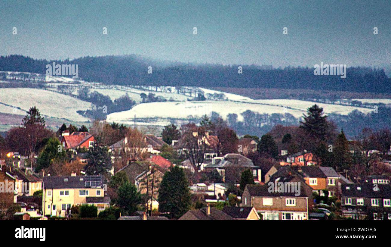 Glasgow, Scotland, UK. 19th January, 2025. UK Weather Freezing night