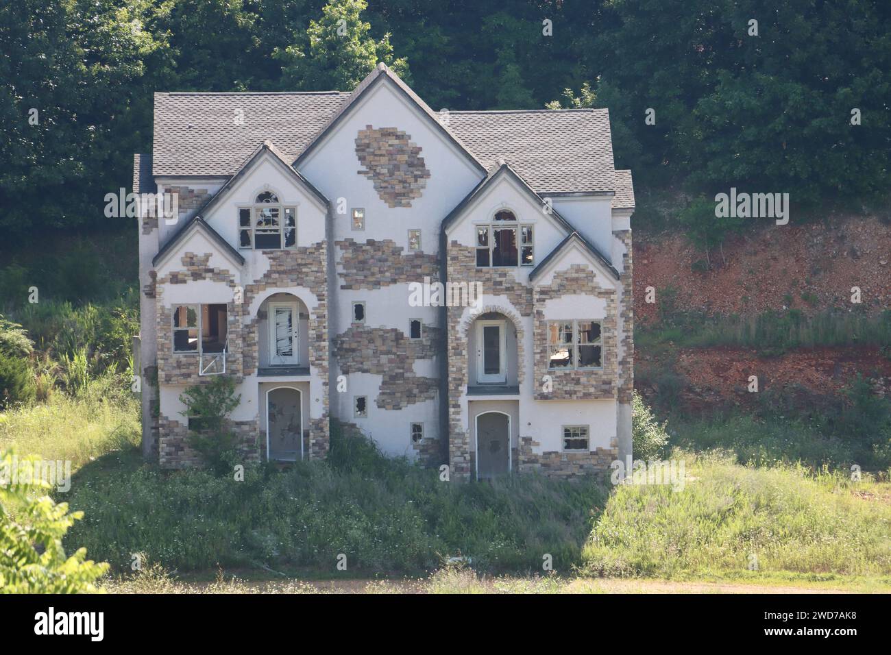 An abandoned mansions in Branson, Missouri Stock Photo