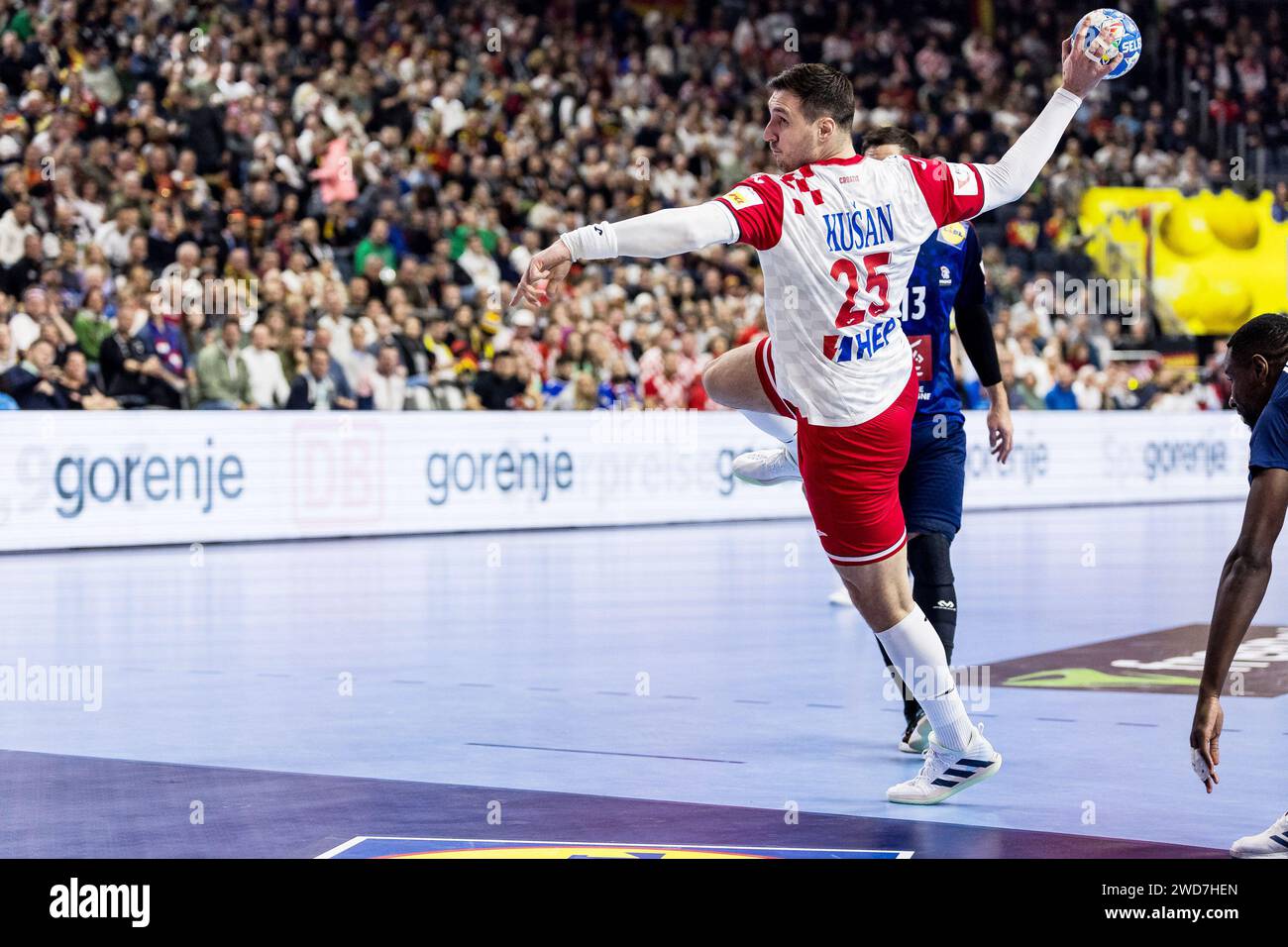Tomislav Kusan of Croatia during the Men's EHF Euro 2024, Main Round ...