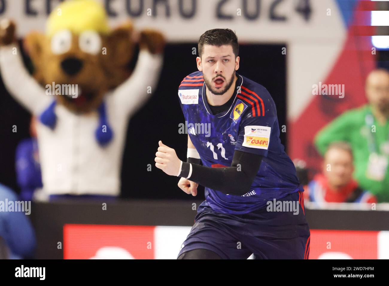 Nicolas Tournat of France during the Men's EHF Euro 2024, Main Round ...