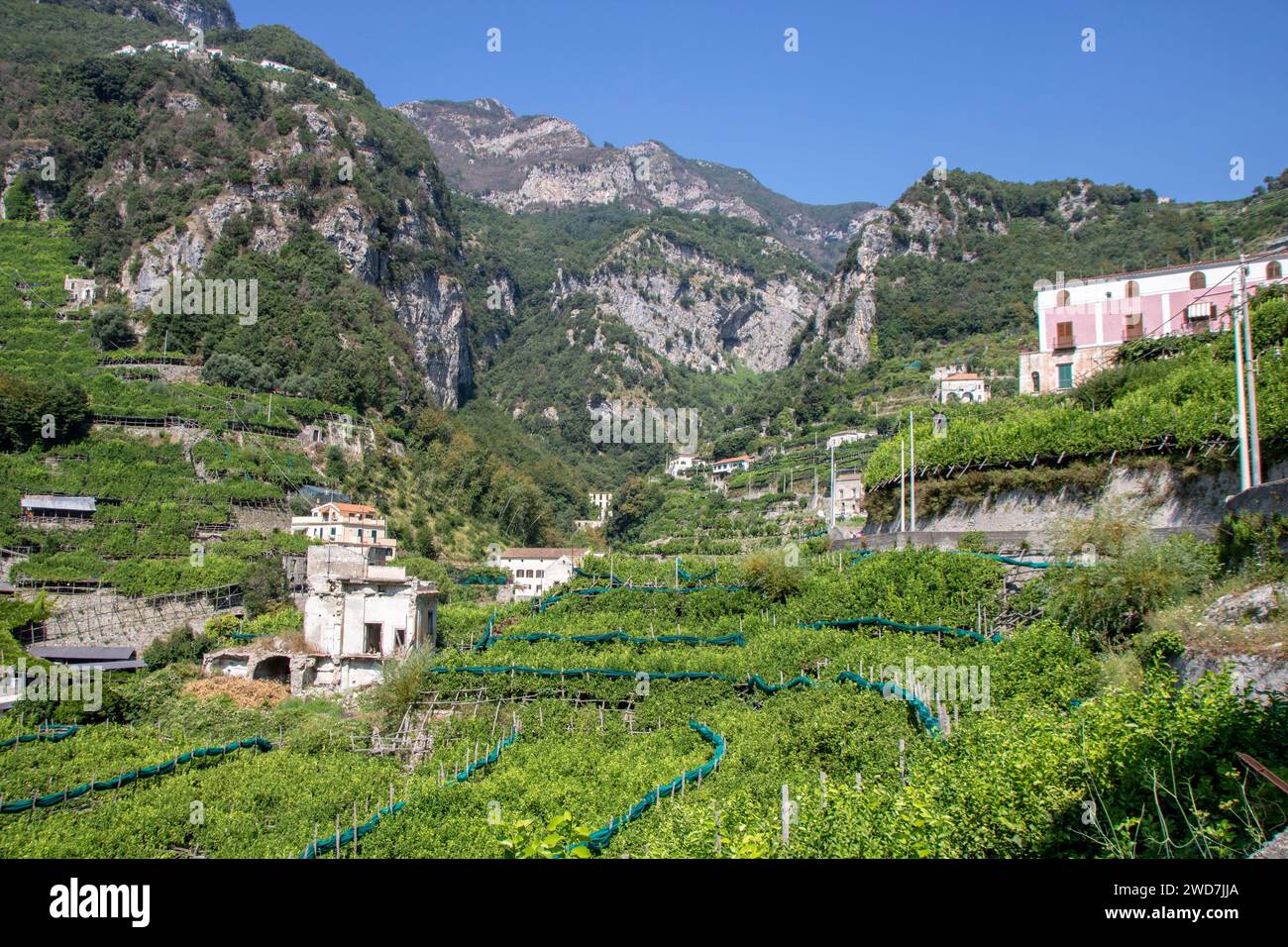 Paper mills valley at Amalfi in campania Stock Photo Alamy