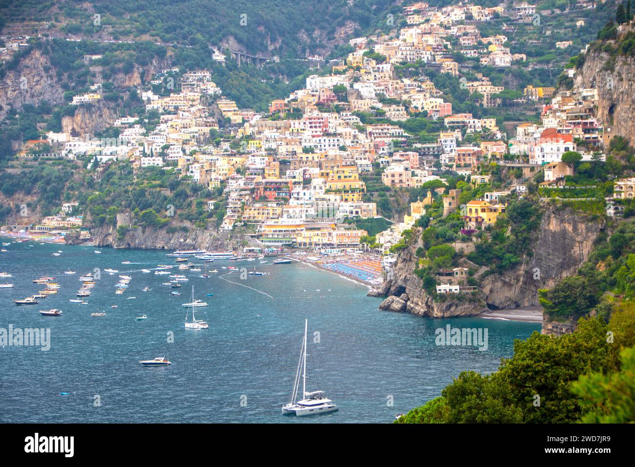 landscape of Amalfi coast and Positano Stock Photo - Alamy