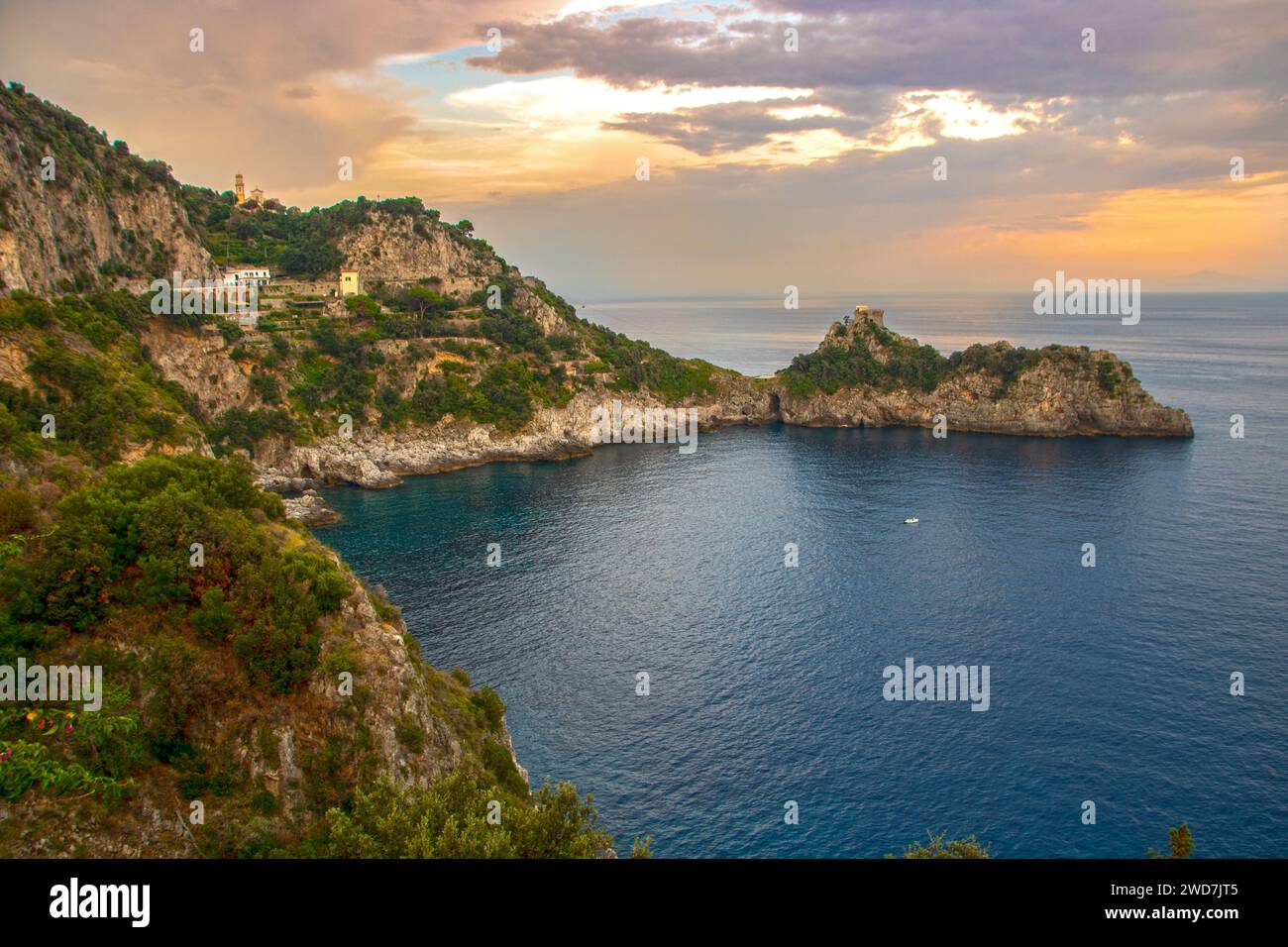 landscape of Amalfi coast and Positano Stock Photo - Alamy