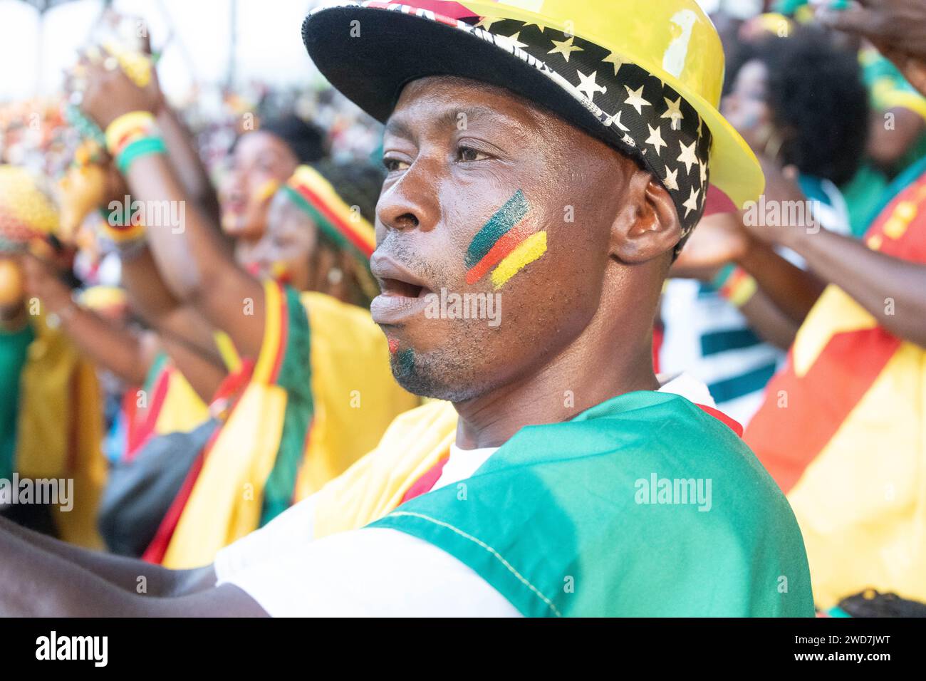 Football Players AFCON 23 In Ivory Coast Stock Photo