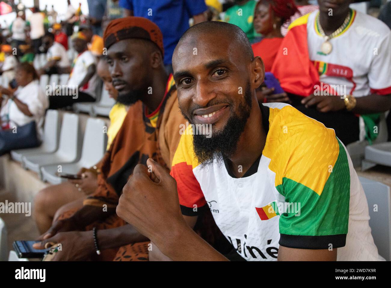 Football Players AFCON 23 In Ivory Coast Stock Photo