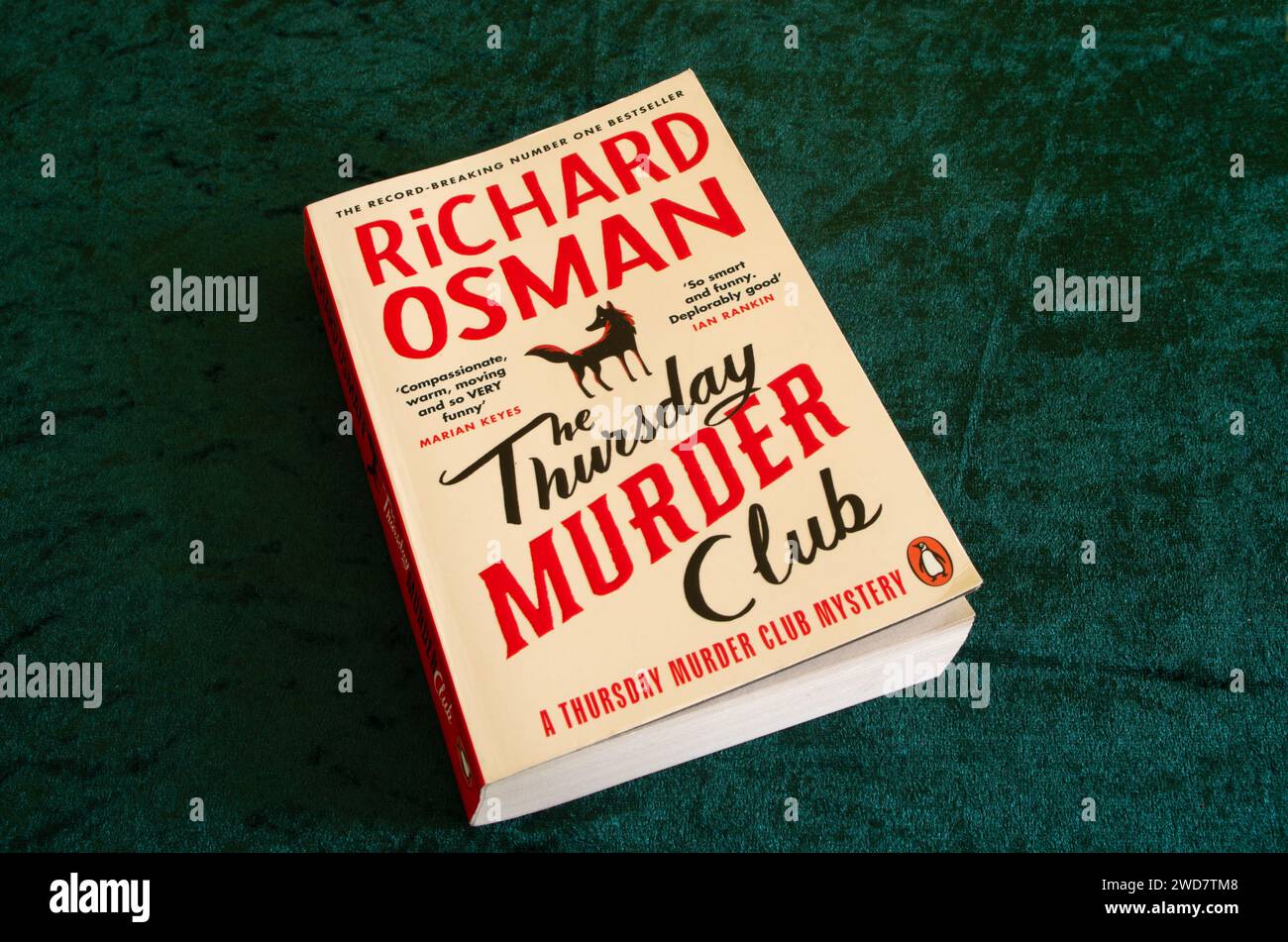 Richard Osman The Thursday Murder Club Paperback Fictional Novel Published By Penguin Books Stock Photo