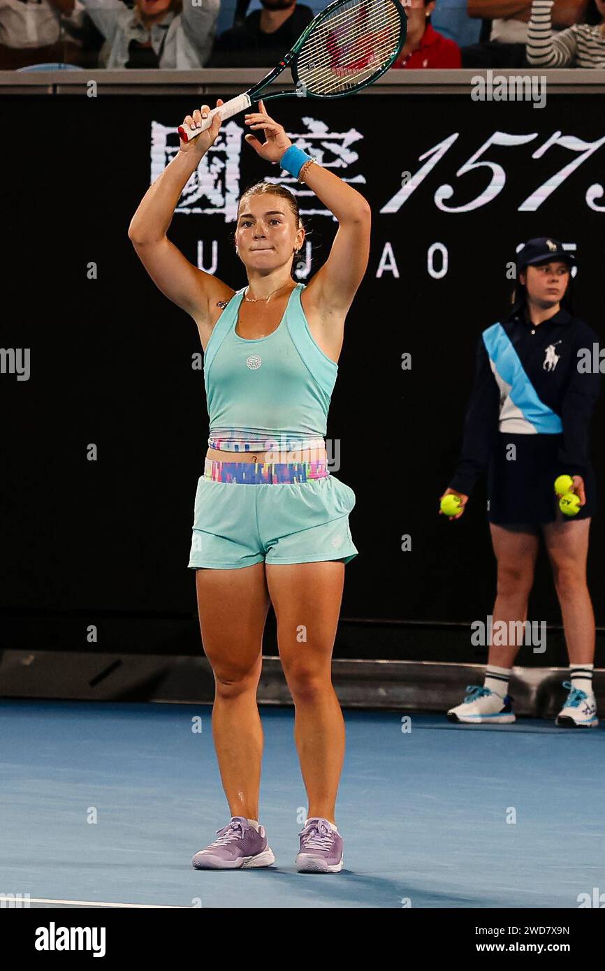Melbourne, Australia, 19th Jan, 2024. Tennis player Maria Timofeeva