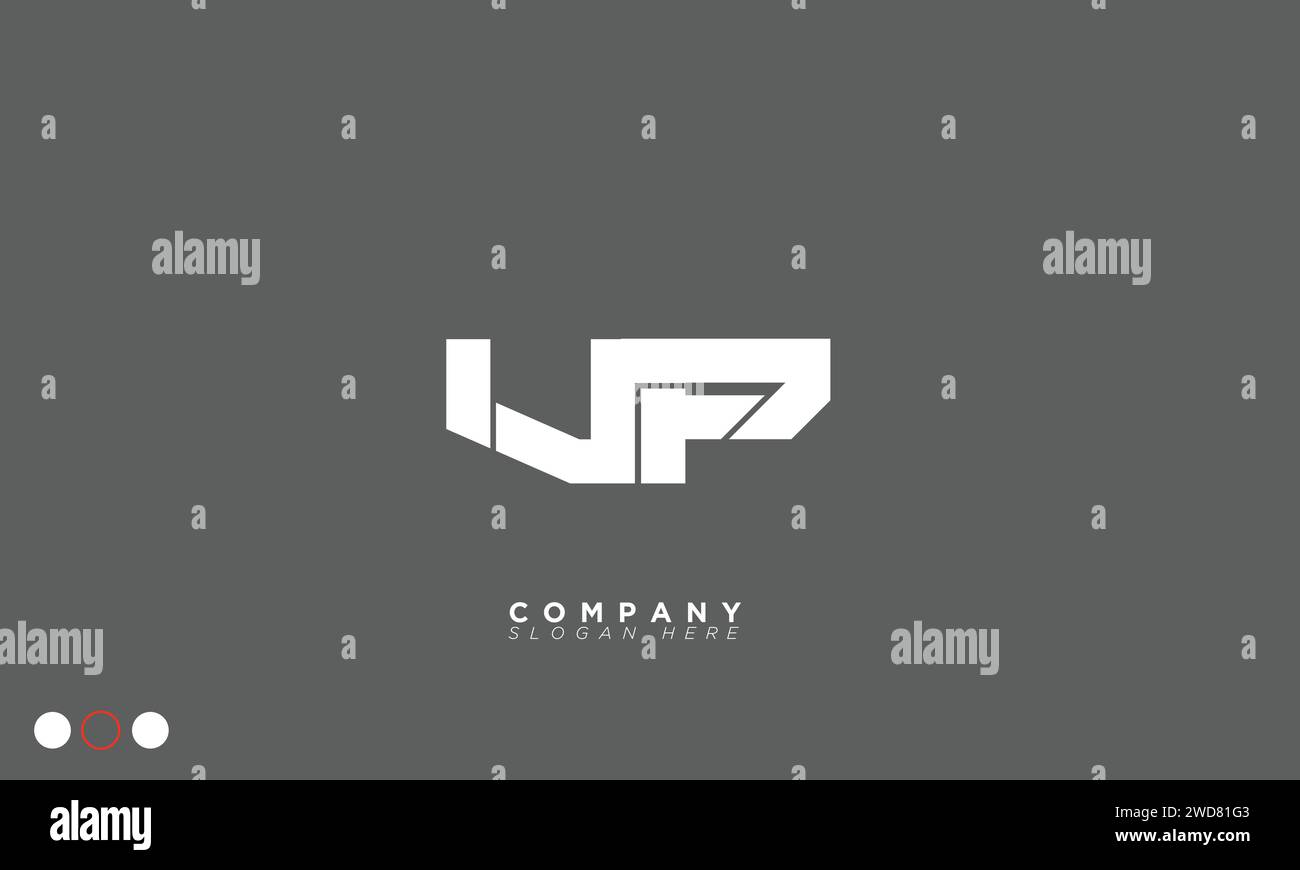UP Alphabet letters Initials Monogram logo Stock Vector