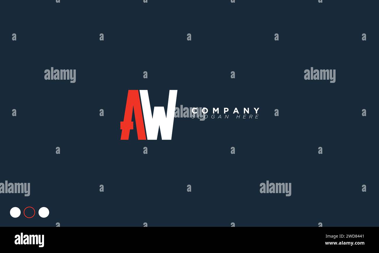 AW Alphabet letters Initials Monogram logo Stock Vector Image & Art - Alamy