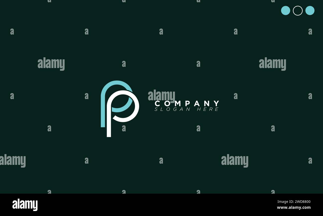PP Alphabet letters Initials Monogram logo Stock Vector
