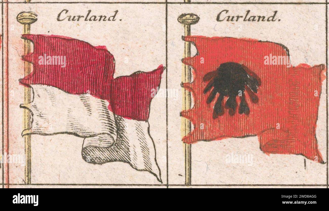 3. Ca. 1760 flag chart by Tobias Lotter Stock Photo - Alamy