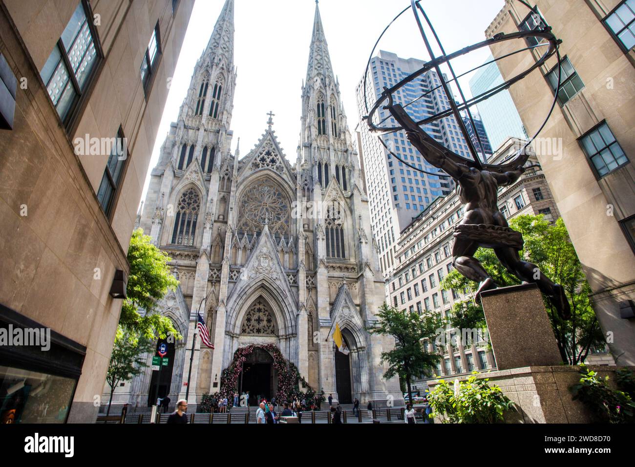 New York City: St. Patrick's Cathedral, in Manhattan Stock Photo