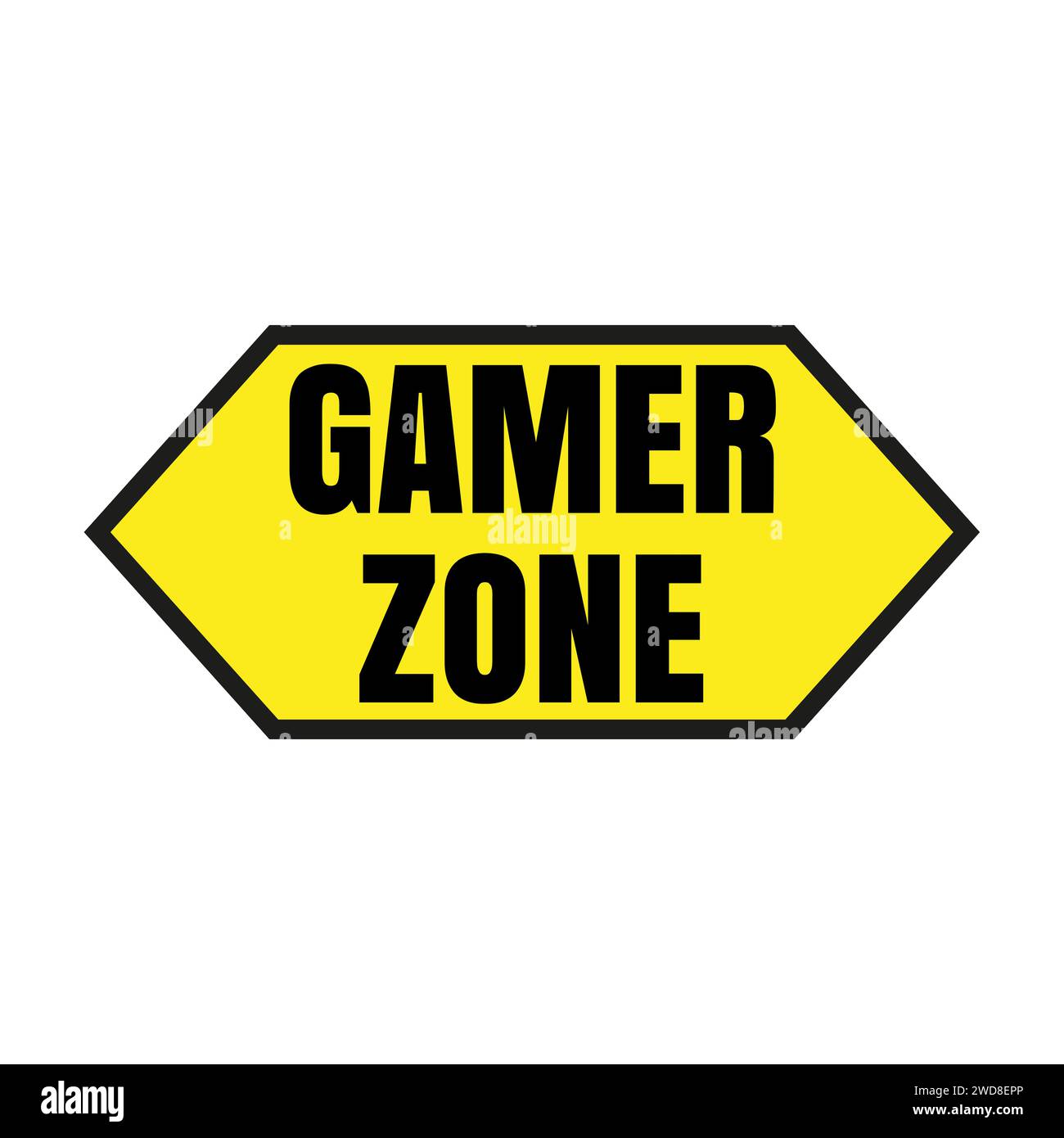 Gamer zone symbol icon illustration Stock Photo - Alamy