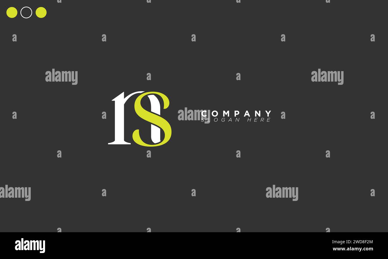 NS Alphabet letters Initials Monogram logo Stock Vector