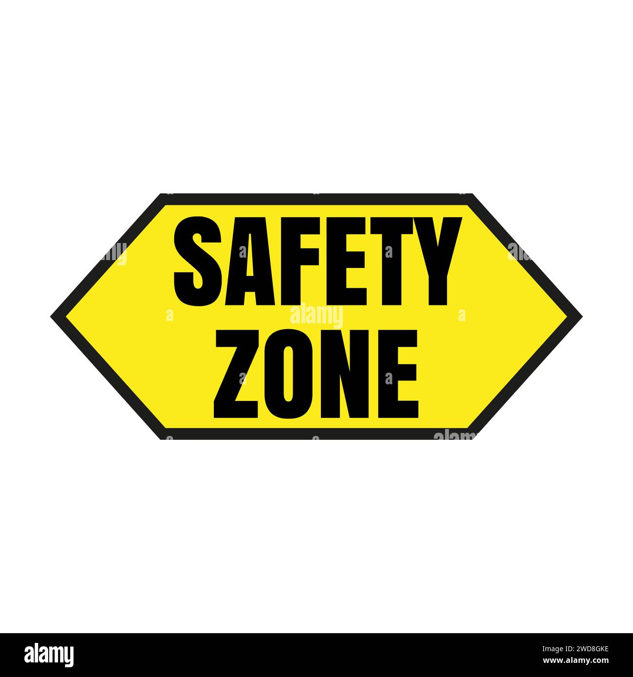 Safety zone symbol icon Stock Photo Alamy