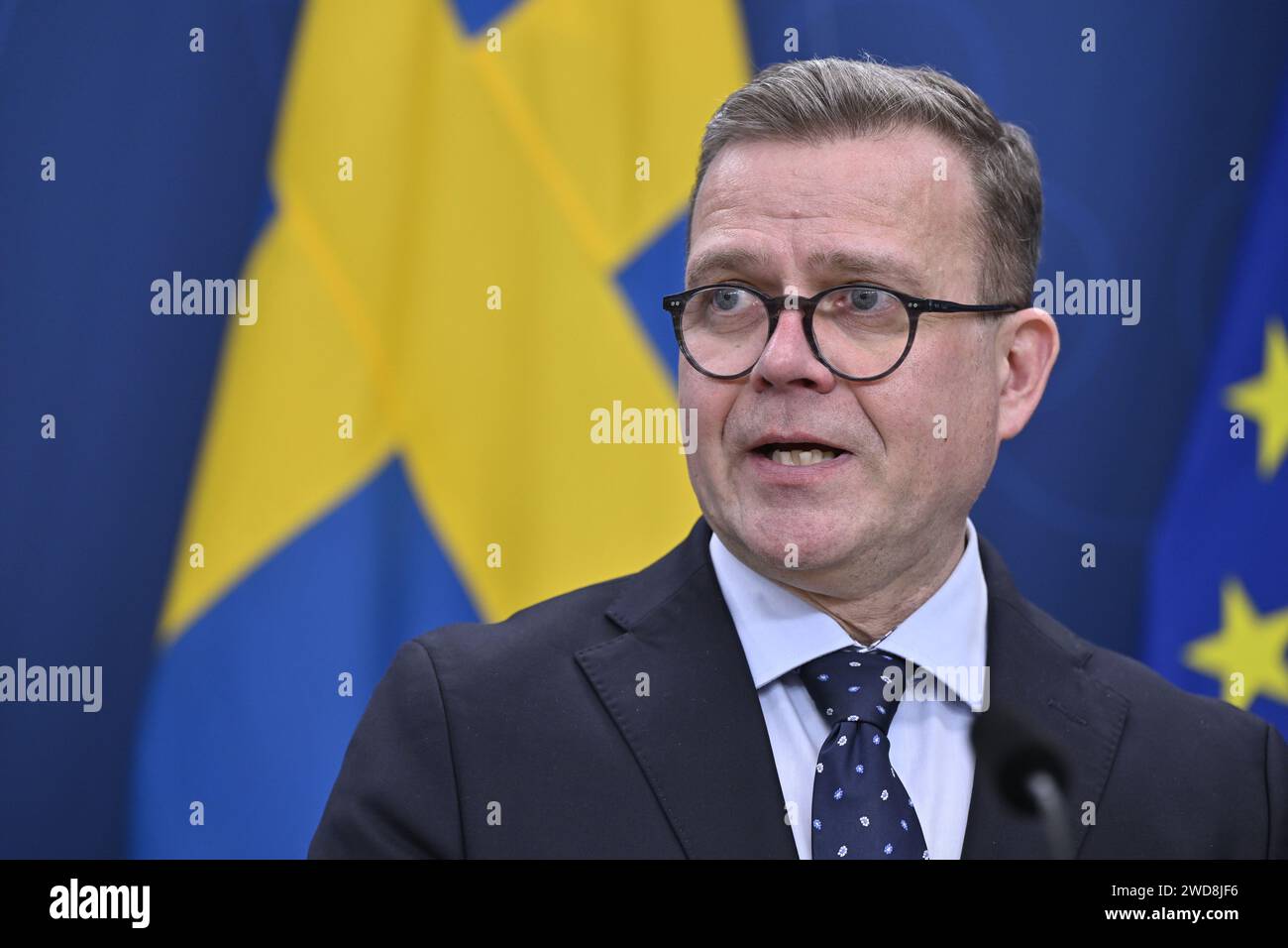 Stockholm, Sweden. 19th Jan, 2024. STOCKHOLM, SWEDEN 20240119Finnish