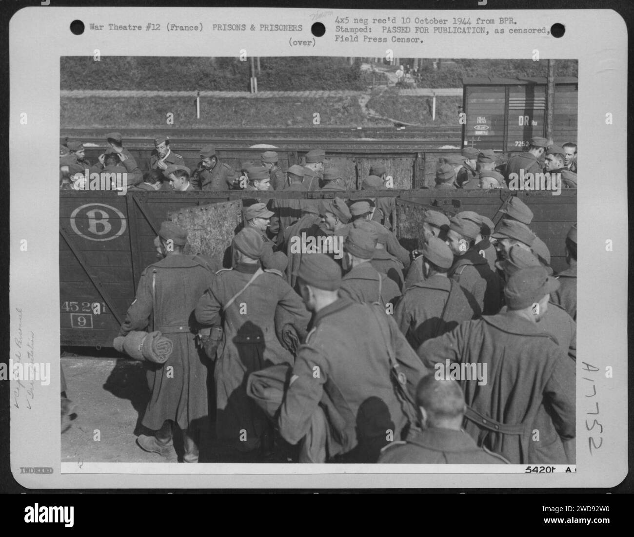342-FH 000393 Germans who surrendered with the capitulation of Brest. Stock Photo