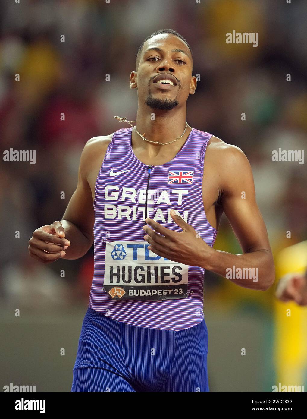 File photo dated 25082023 of Great Britain's Zharnel Hughes who has