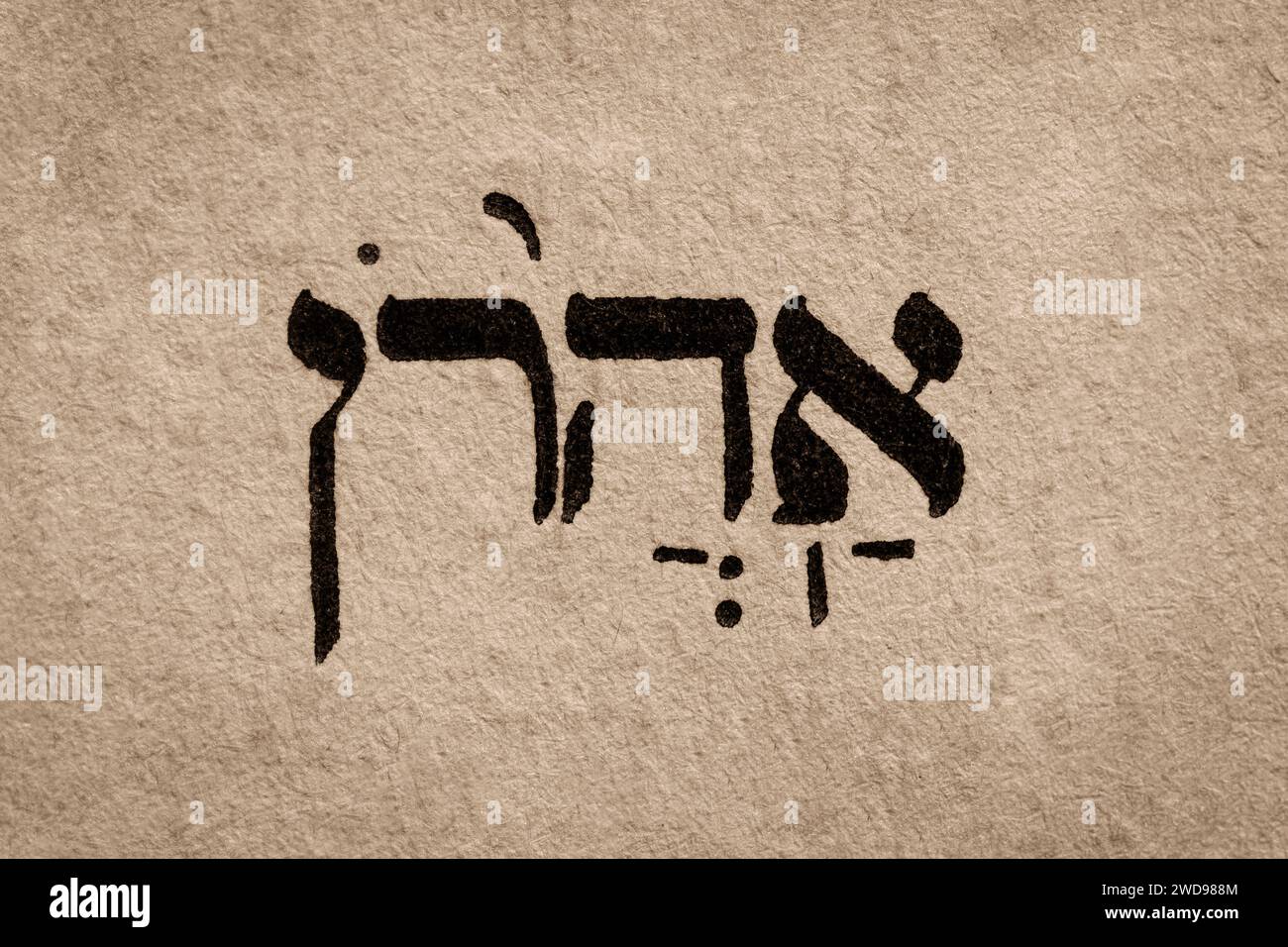 Hebrew word in Torah page. English translation is name of biblical