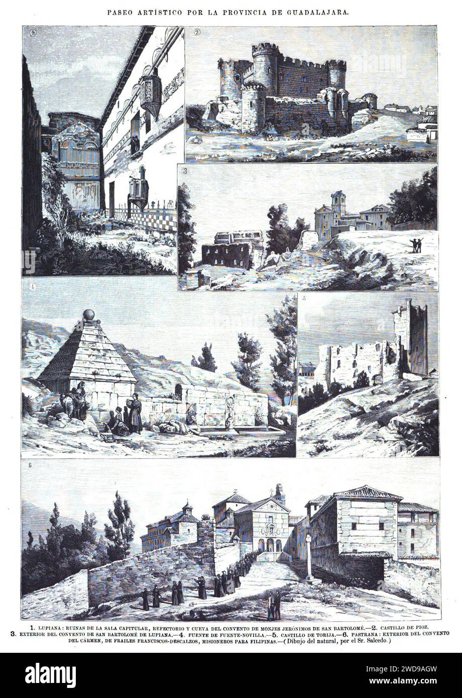 1878-11-22, La Ilustración Española y Americana, Paseo artístico por la provincia de Guadalajara. Stock Photo
