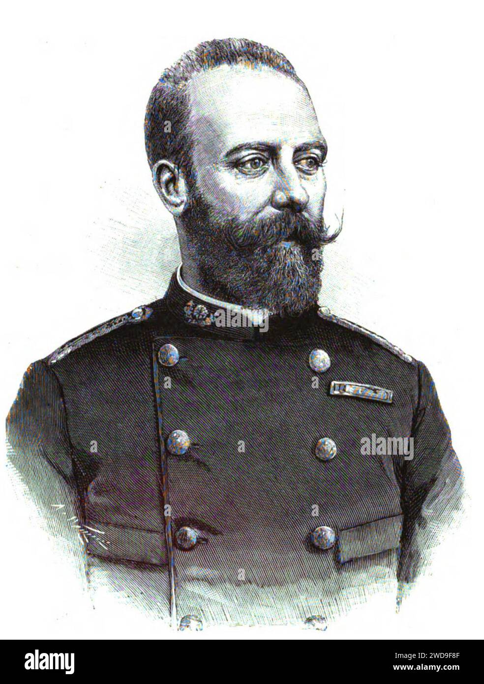1893-11-15, La Ilustración Española y Americana, José Valero y Belenguer (cropped). Stock Photo