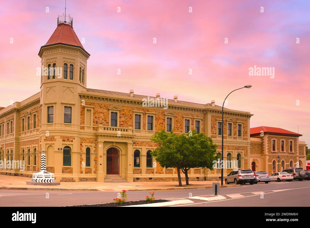 Historic customs house in Port Adelaide (South Australia) Stock Photo