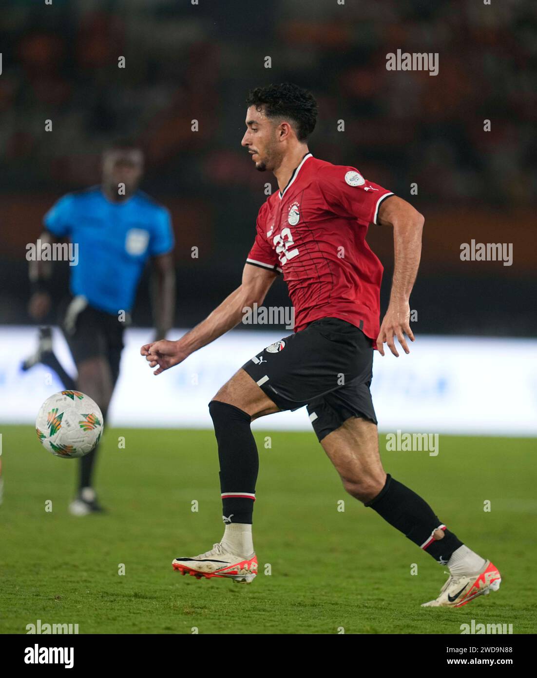 January 18 2024: Omar Khaled Mohamed Marmoush (Egypt) Controls The Ball ...