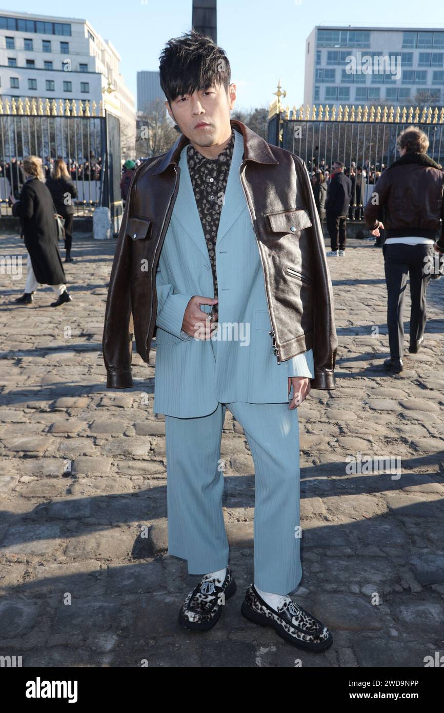 Jay Chou attends Dior fashion show during the Paris Menswear Fall