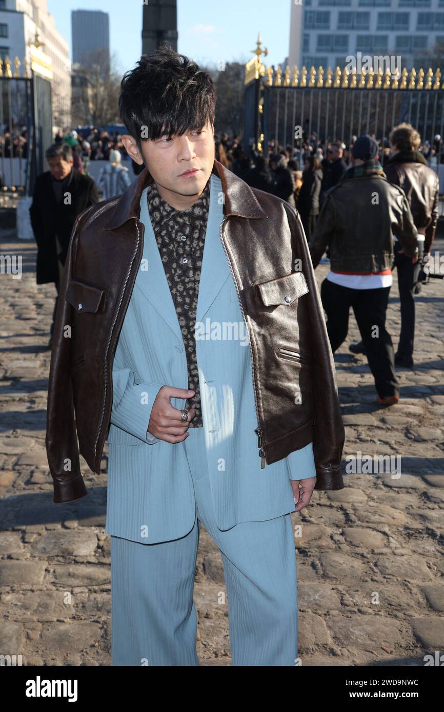 Jay Chou attends Dior fashion show during the Paris Menswear Fall
