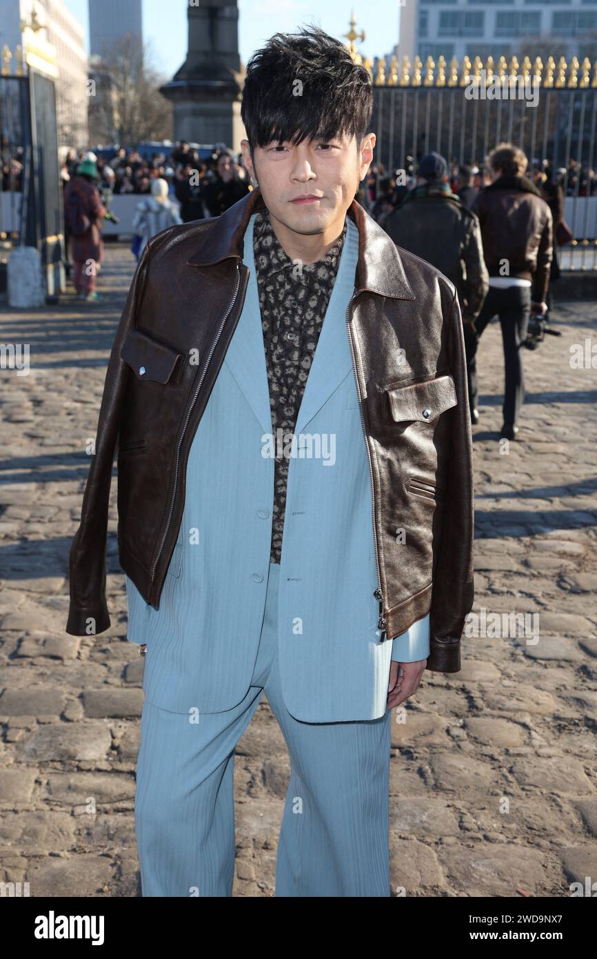Jay Chou attends Dior fashion show during the Paris Menswear Fall