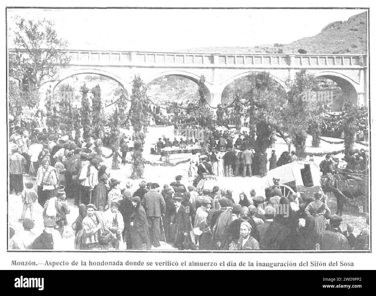 1906-03-08, Nuevo Mundo, Monzón, Sifón del Sosa, Campúa. Stock Photo