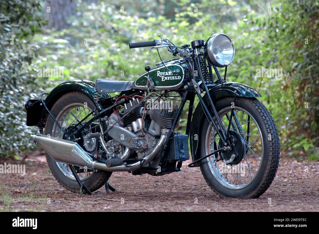 1930 Royal Enfield Model K 976cc Classic British Motorcycle Stock Photo 