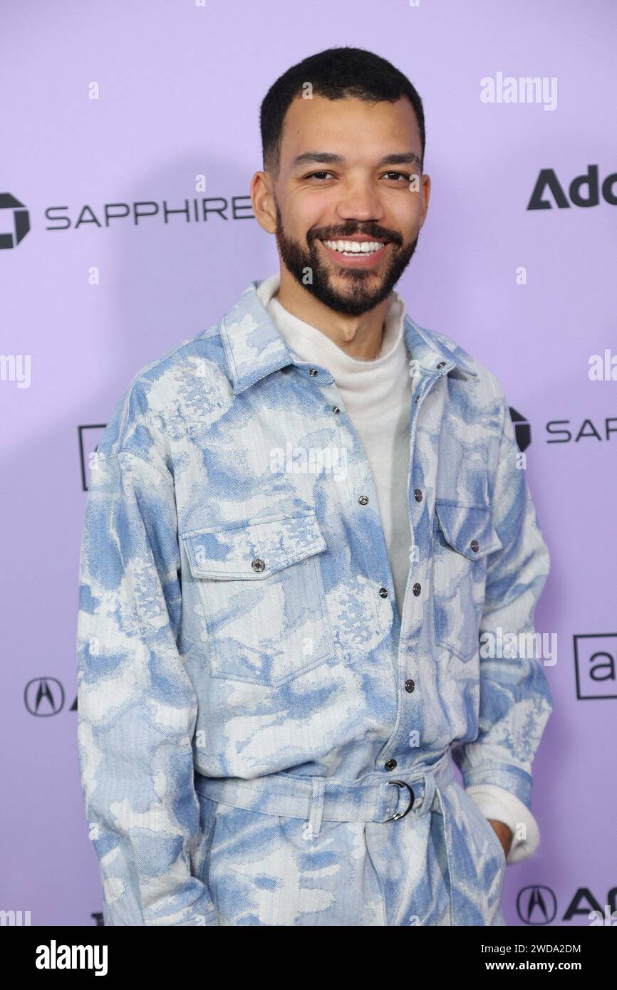 Utah. 18th Jan, 2024. Justice Smith Film Festival Premiere Screening