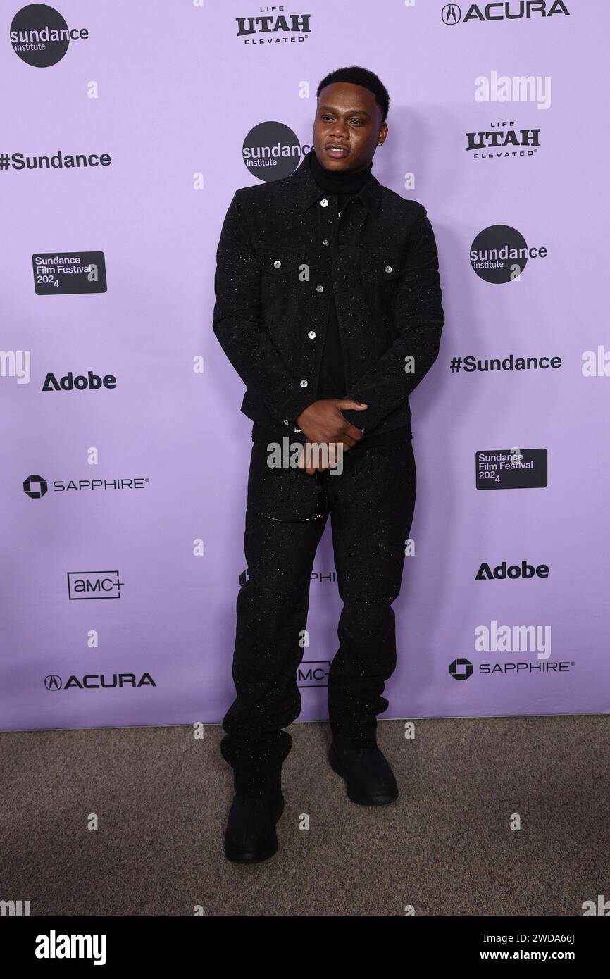 Utah. 18th Jan, 2024. Demario Driver, Symba at Film Festival Premiere Screening for FREAKY TALES Premiere at the 2024 Sundance Film Festival Eccles Theater, Park City, Utah, January 18, 2024. Credit: JA/Everett Collection/Alamy Live News Stock Photo