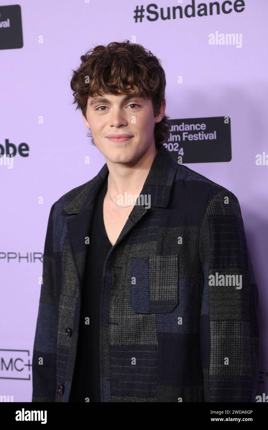 Utah. 18th Jan, 2024. Jack Champion at Film Festival Premiere Screening for FREAKY TALES Premiere at the 2024 Sundance Film Festival Eccles Theater, Park City, Utah, January 18, 2024. Credit: JA/Everett Collection/Alamy Live News Stock Photo