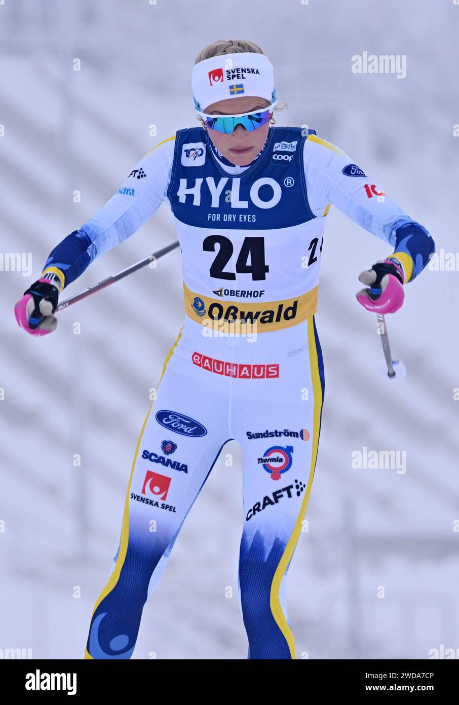 Oberhof, Germany. 19th Jan, 2024. Frida Karlsson from Sweden at the