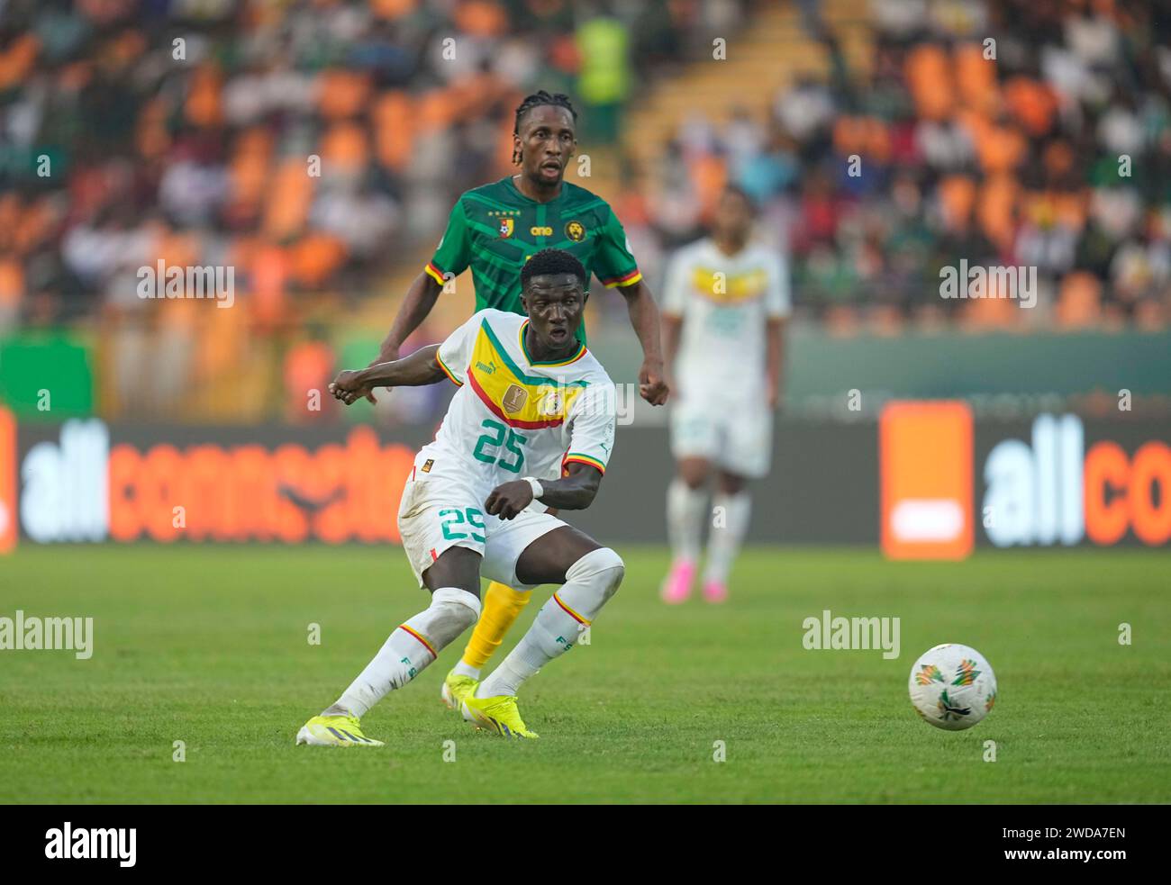 1 19, 2024. LIVE images from Group C African Cup of Nation 2023 game between Senegal vs Cameroon, Stade Charles Konan Banny, Yamoussoukro, . Kim Price/CSM Credit: Cal Sport Media/Alamy Live News Stock Photo