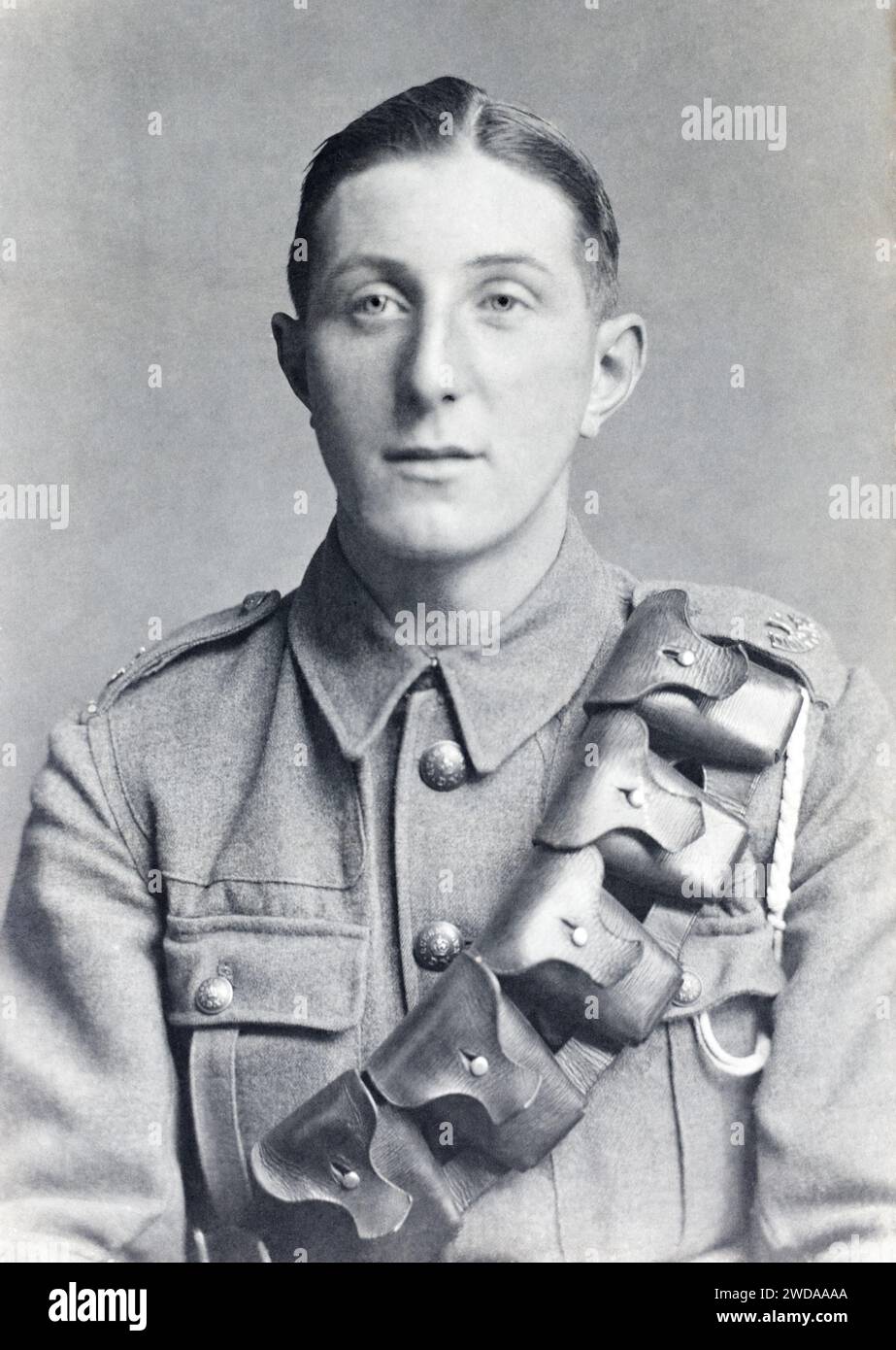 A soldier of the Queen's Own Dorset Yeomanry during the First World War. Stock Photo