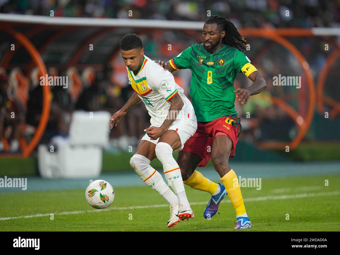 1 19, 2024. LIVE images from Group C African Cup of Nation 2023 game between Senegal vs Cameroon, Stade Charles Konan Banny, Yamoussoukro, . Kim Price/CSM Credit: Cal Sport Media/Alamy Live News Stock Photo