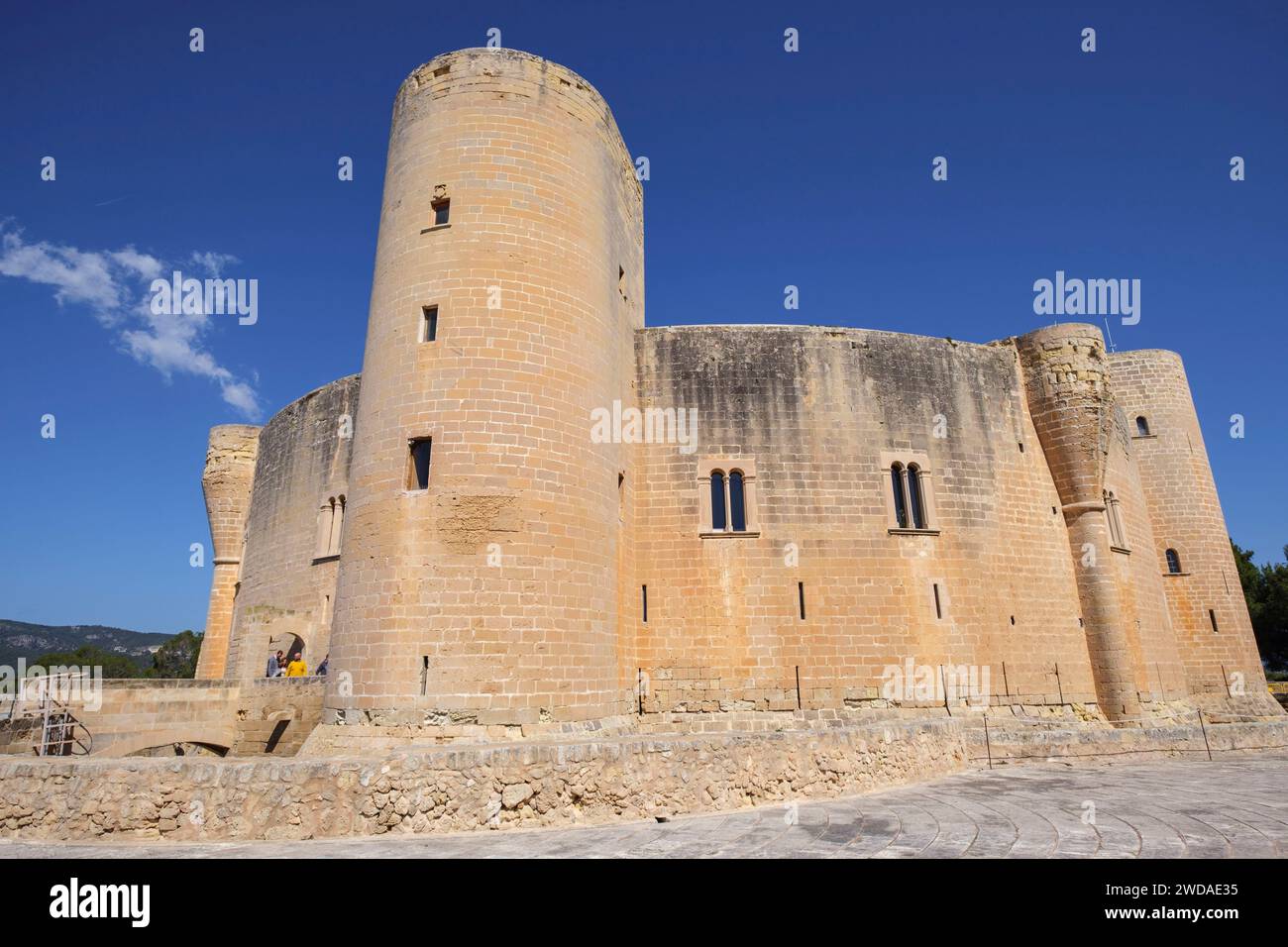 castillo de Bellver, siglo XIV, estilo gótico, Mallorca, balearic islands, Spain Stock Photo