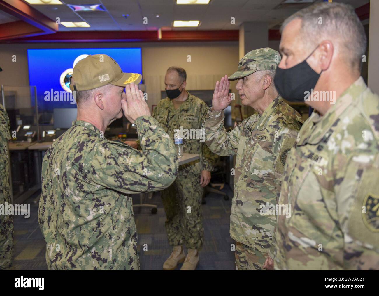 2022 Fleet Cyber Command & Commander, U.S. Tenth Fleet Change of Command Ceremony 220804XK809-1215. Stock Photo