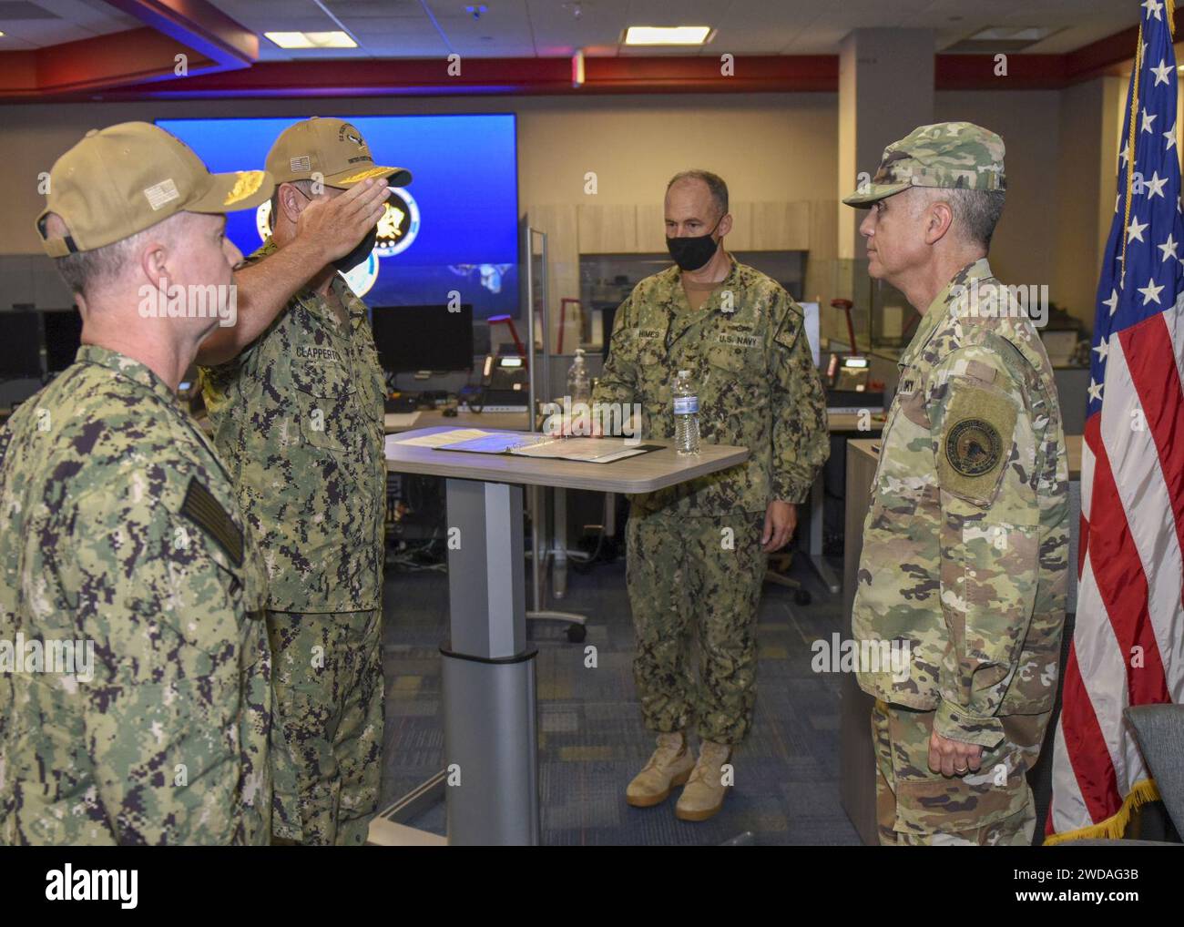 2022 Fleet Cyber Command & Commander, U.S. Tenth Fleet Change of Command Ceremony 220804XK809-1219. Stock Photo