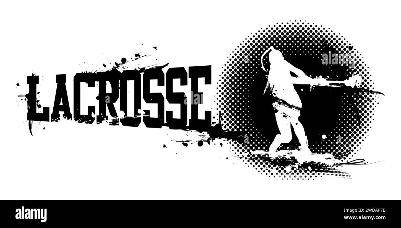 A vector illustration of Woman Lacrosse Banner Stock Vector Image & Art