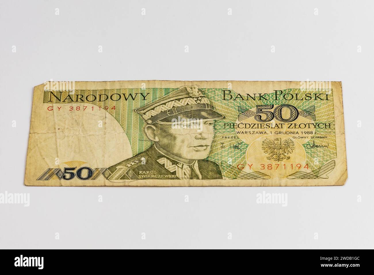 old-poland-banknote-of-50-zloty-from-1988-year-stock-photo-alamy