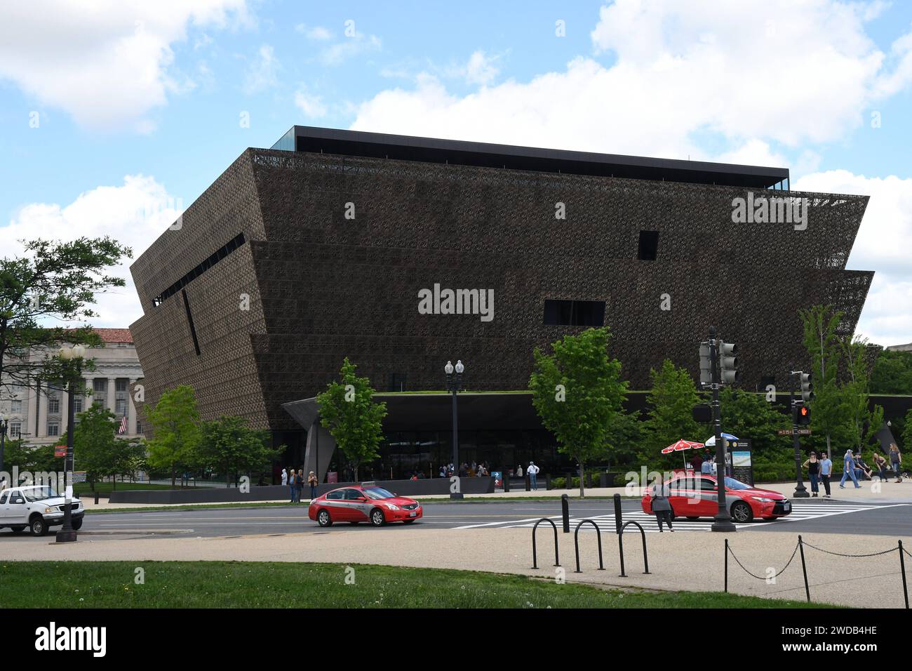 WASHINGTON D C/District of Columbia/USA./ 06.May. 2019/Newly built The National Museum of frican American culture and history on 1400 constitution avenue in DC, USA Photo..Francis Dean / Deanpictures. Stock Photo