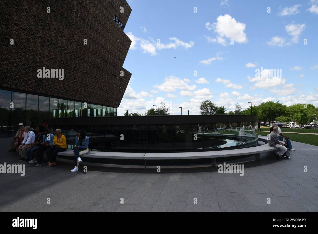 WASHINGTON D C/District of Columbia/USA./ 06.May. 2019/Newly built The National Museum of frican American culture and history on 1400 constitution avenue in DC, USA Photo..Francis Dean / Deanpictures. Stock Photo