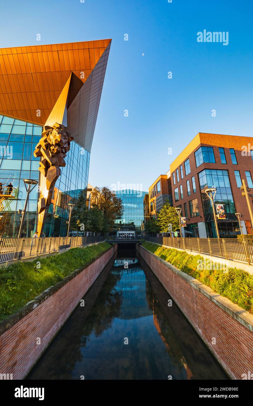 Gdansk, Poland September 6 2023 Beautiful Radunia channel with